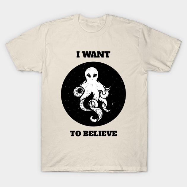 Aliens I want to Believe Science Fiction T-Shirt by The Studio Style